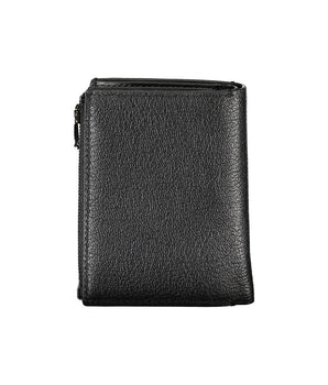 Calvin Klein Sleek Black Leather Wallet with Coin Purse