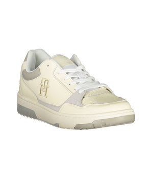 Tommy Hilfiger Beige Sports Sneakers with Unique Embroidery
