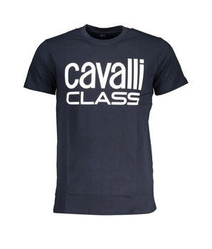 Cavalli Class Blue Cotton T-Shirt