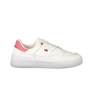 Tommy Hilfiger Bianco Polyurethane Women Sneaker