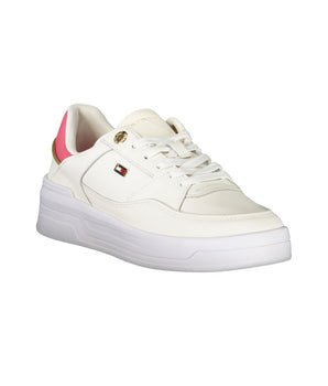 Tommy Hilfiger Bianco Polyurethane Women Sneaker