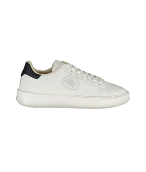 Blauer White Polyethylene Men Sneaker