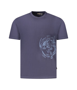 Napapijri Blue Cotton Men T-Shirt