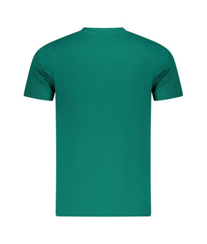 Cavalli Class Green Cotton Men T-Shirt