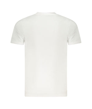 Cavalli Class White Cotton Men T-Shirt