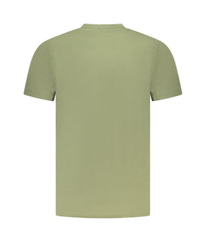 Cavalli Class Green Cotton Men T-Shirt