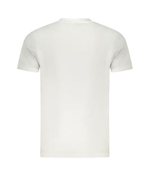 Cavalli Class White Cotton Men T-Shirt