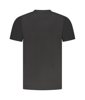 Cavalli Class Black Cotton Men T-Shirt