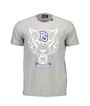 Plein Sport Brown Cotton Men T-Shirt