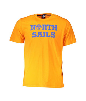 North Sails Orange Cotton Men's T-Shirt