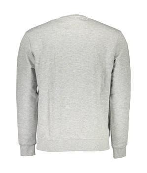 North Sails Gray Cotton Men Sweater