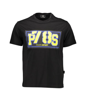 Plein Sport Black Cotton Men T-Shirt