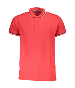 Cavalli Class Red Cotton Men Polo Shirt
