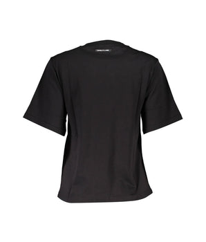 Cavalli Class Black Cotton Women T-Shirt