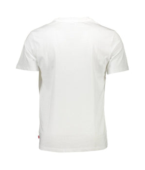 Levi's White Cotton Men T-Shirt