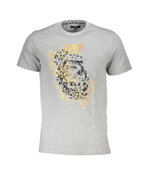 Cavalli Class Brown Cotton Men T-Shirt