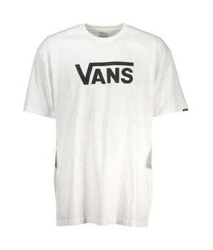 Vans White Cotton Men T-Shirt