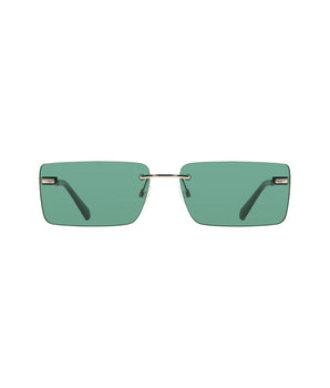 Calvin Klein Green Metal Women Sunglass
