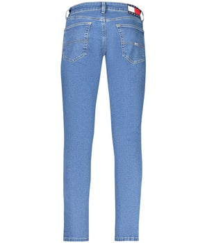 Tommy Hilfiger Blue Cotton Men Slim Tapered Jean