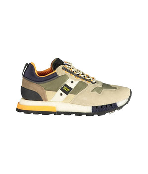 Blauer Green Polyethylene Men's Sneakers