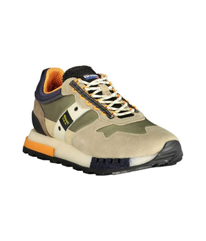 Blauer Green Polyethylene Men's Sneakers