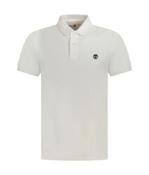 Timberland White Cotton Men Polo Shirt