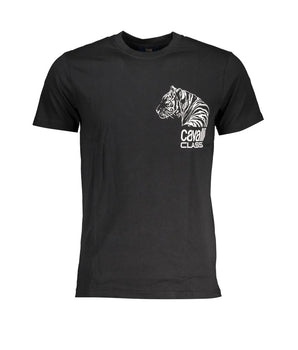 Cavalli Class Black Cotton T-Shirt