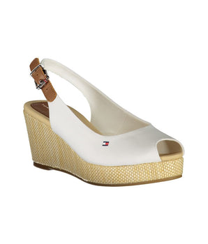 Tommy Hilfiger White Polyester Women Sandal