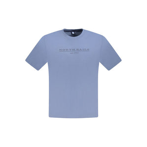 North Sails Blue Cotton Men T-Shirt