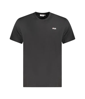 Fila Black Cotton Men T-Shirt