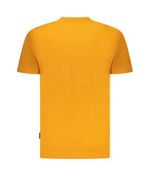 Napapijri Orange Organic Cotton Men T-Shirt