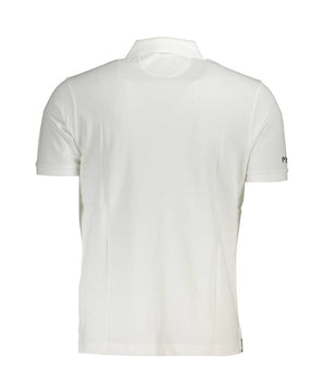 La Martina White Cotton Men Polo Shirt