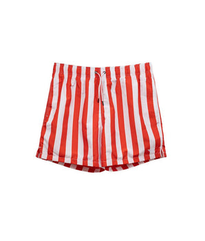 Emporio Armani Red Polyester Swim Shorts