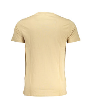 Cavalli Class Beige Cotton T-Shirt