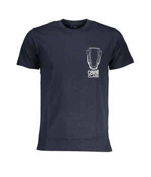 Cavalli Class Blue Cotton T-Shirt