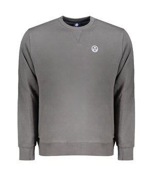 North Sails Gray Cotton Men Sweater