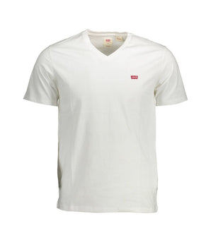 Levi's White Cotton Men T-Shirt