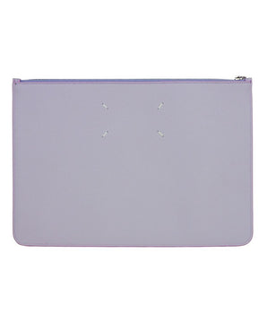 Bolso de mano de piel de becerro morada de Maison Margiela