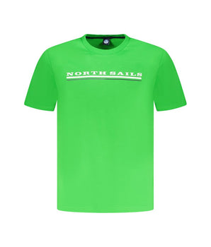 North Sails Green Cotton Men T-Shirt