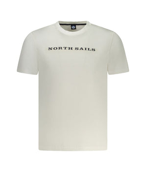 North Sails White Cotton Men T-Shirt