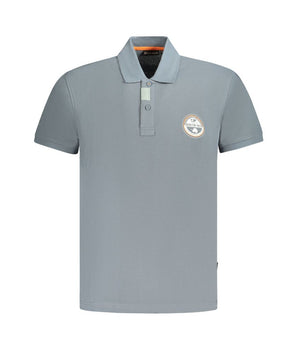 Napapijri Brown Cotton Men Polo Shirt