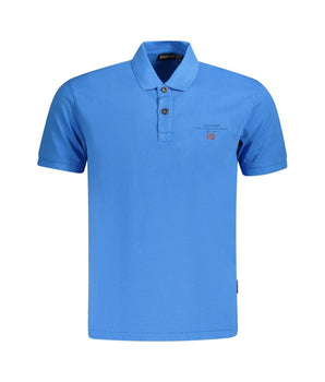 Napapijri Blue Cotton Men Polo Shirt