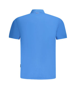 Napapijri Blue Cotton Men Polo Shirt
