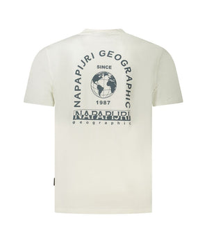 Napapijri White Cotton Men T-Shirt