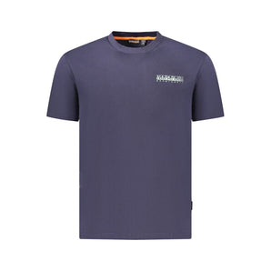 Napapijri Blue Cotton Men T-Shirt