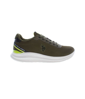 U.S. POLO ASSN. Green Polyester Men Sneaker