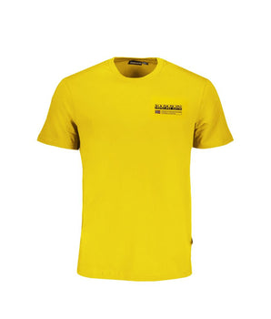 Napapijri Yellow Cotton T-Shirt