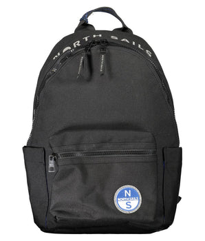North Sails Black Polyester Men Backpack