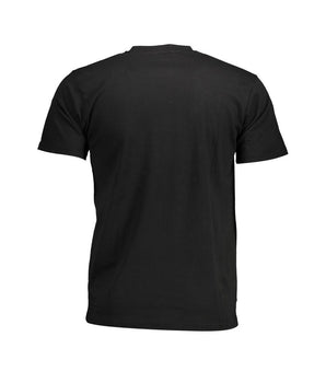 Sergio Tacchini Black Cotton Men T-Shirt