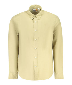 Timberland Beige Cotton Men Shirt